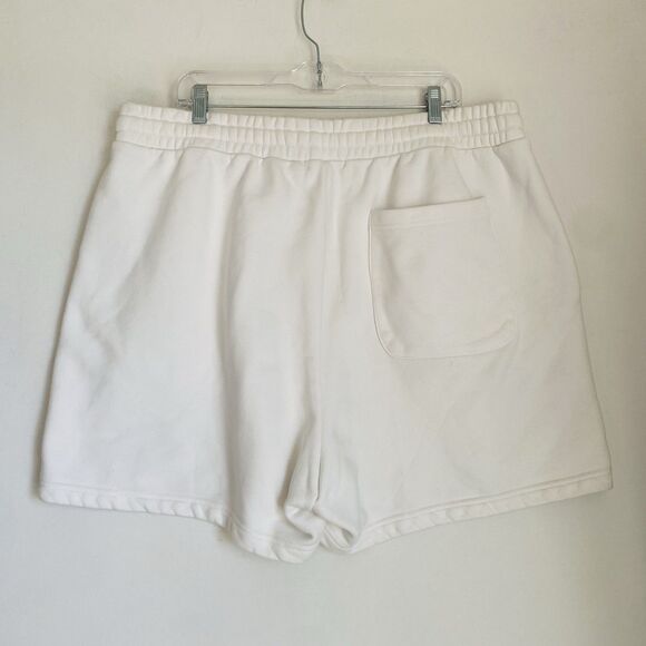 Forever 21 Hello Kitty 50th Anniversary Sweat Shorts Women XL White Casual - Picture 2 of 7